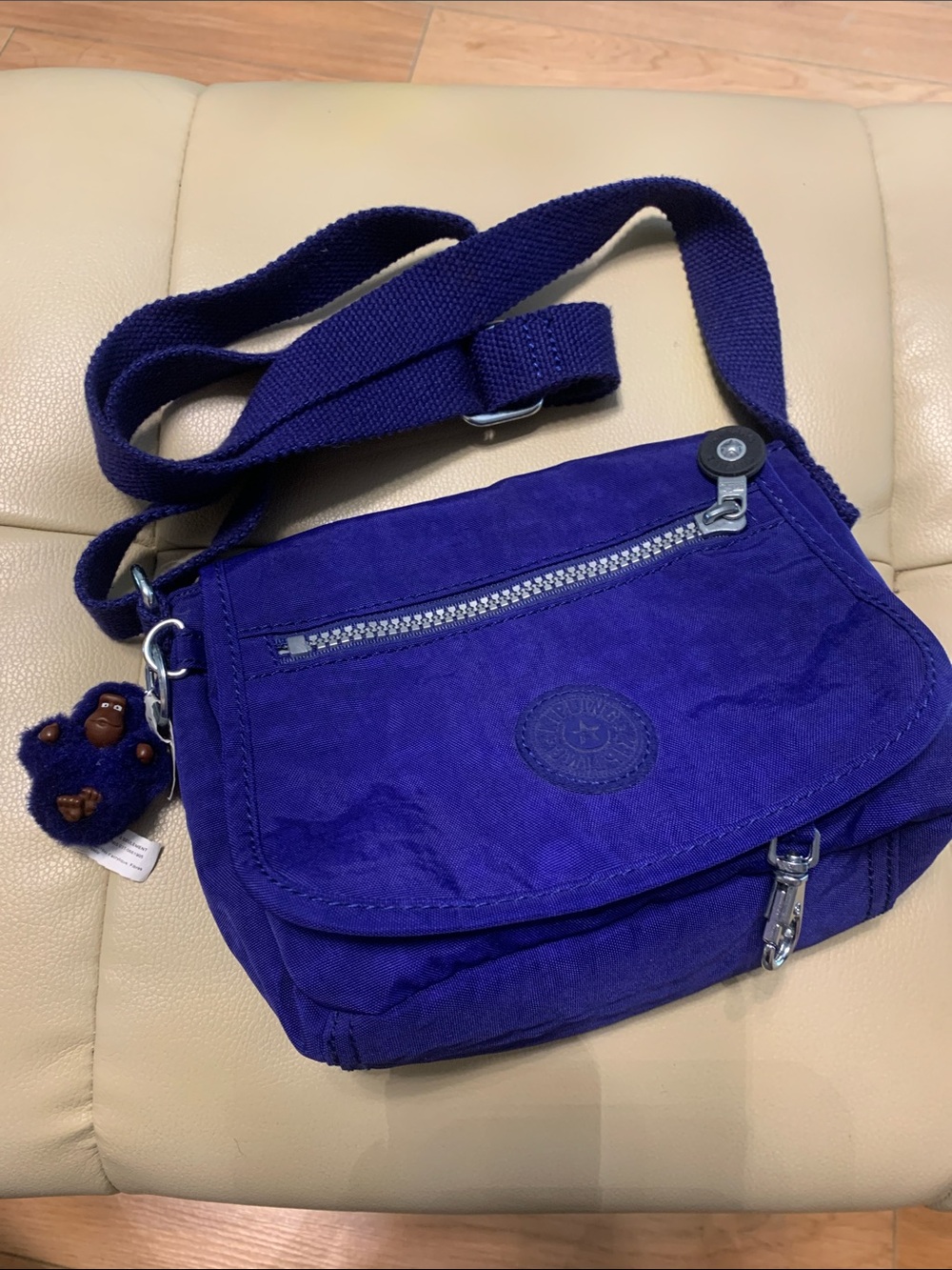 Kipling Deep Lavender Crossbody Messenger Bag 6inch
